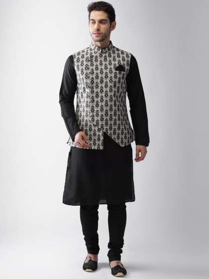 Kurta pajama with jacket myntra shop
