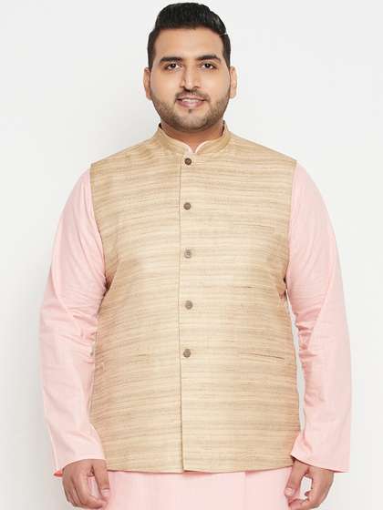 VASTRAMAY Men Woven Nehru Jacket