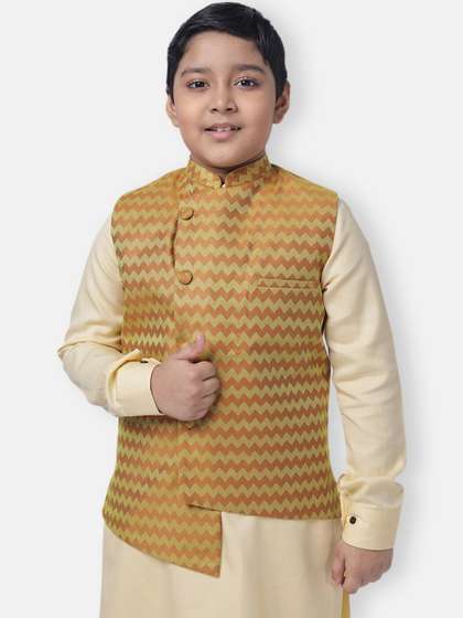 NAMASKAR Pure Cotton Nehru Jacket