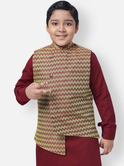 NAMASKAR Cotton Ethnic Nehru Jacket