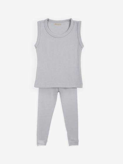 Kanvin Boys Grey
                      Ribbed Thermal Set