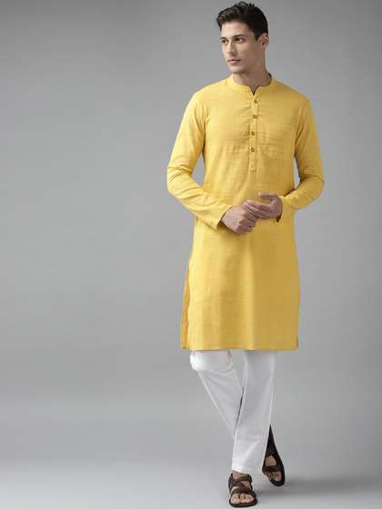 See Designs Men
                        Yellow Kurta