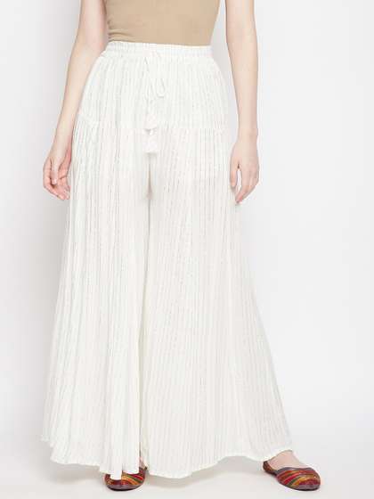 Clora Creation Embellished Flared Palazzo