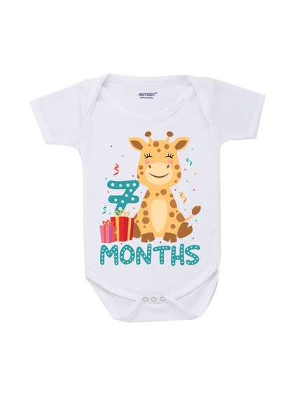 KNITROOT Infants Kids
                    Printed Namaru Bengluru Cotton Bodysuits