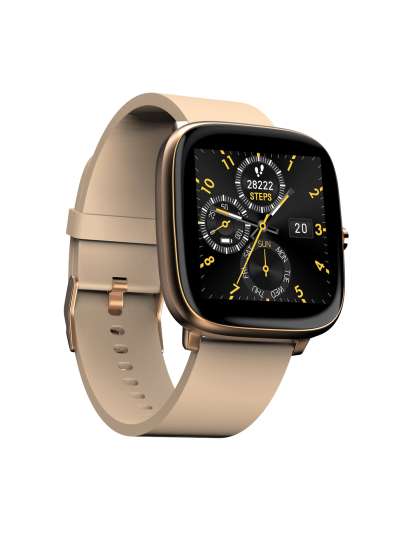 NOISE Unisex Beige ColorFit Qube Oxy Smart Watch wrb-sw-colorfitqubeoxy-std-rgld_pnk