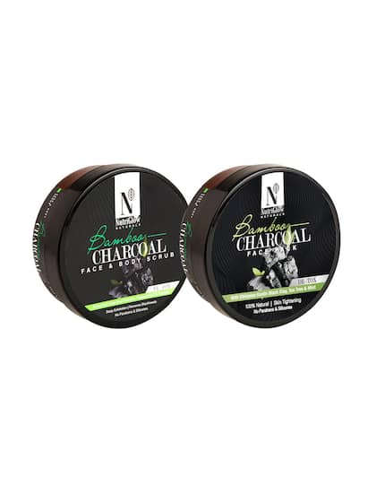 NutriGlow Bamboo Charcoal Body Scrub (200 gm) + Bamboo Charcoal Face Pack (200 gm)