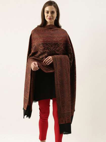 Pashmoda Women Woven Design Jamawar Shawl