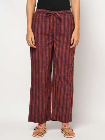 Fabindia Women Striped Palazzos