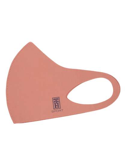 The Tie Hub Kids Pink
                    Solid Single Ply Reusable Sports Outdoor Cloth Mask
