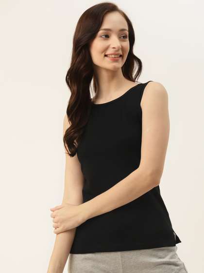 BRINNS Women Black
                        Solid Camisoles