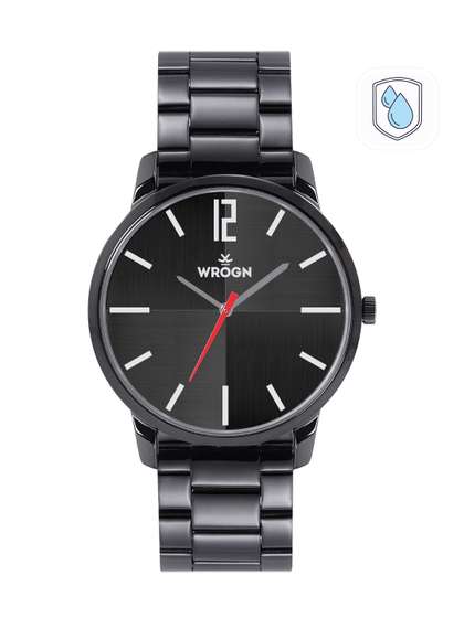 WROGN Men Black Dial
                    & Bracelet Style Straps Analogue Watch
                    WRG00107B
