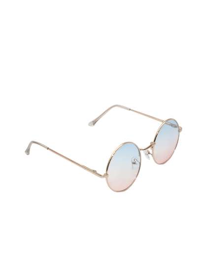Spiky Unisex Kids Blue
                    Lens & Gold-Toned Round Sunglasses
                    Swround_Gld_Blu