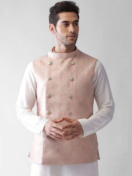 KISAH Printed Nehru Jacket