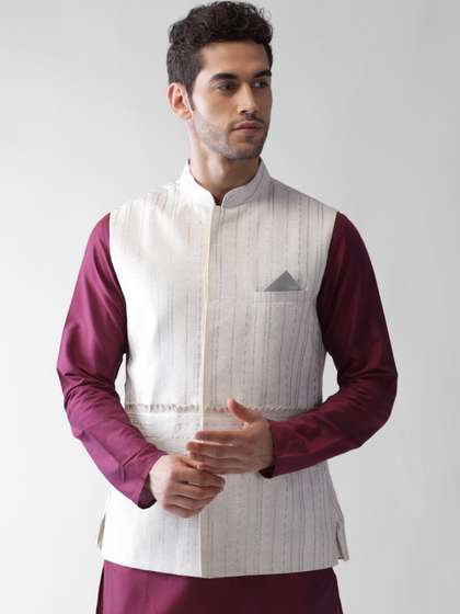 KISAH Printed Nehru Jacket