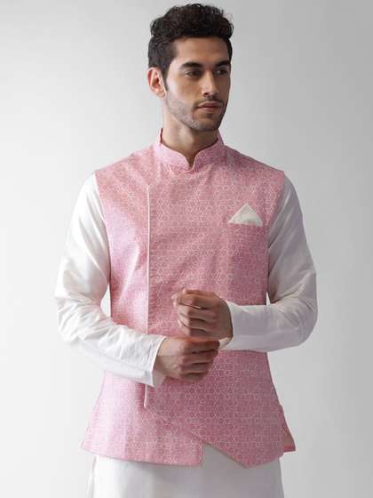 KISAH Printed Nehru Jacket
