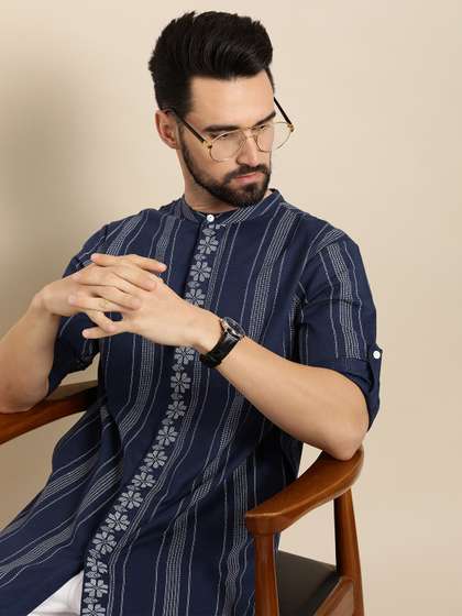Anouk Men Striped Kurta