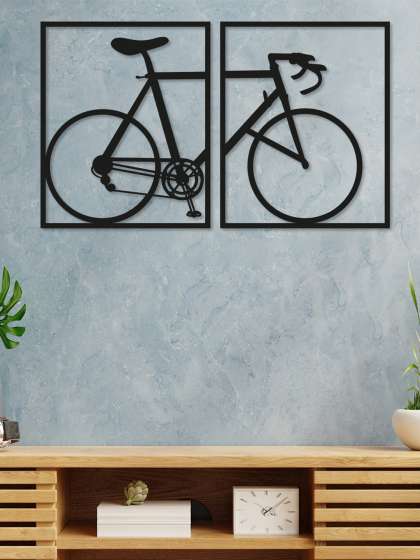 Art Street Black Cycle Design Wall Decor