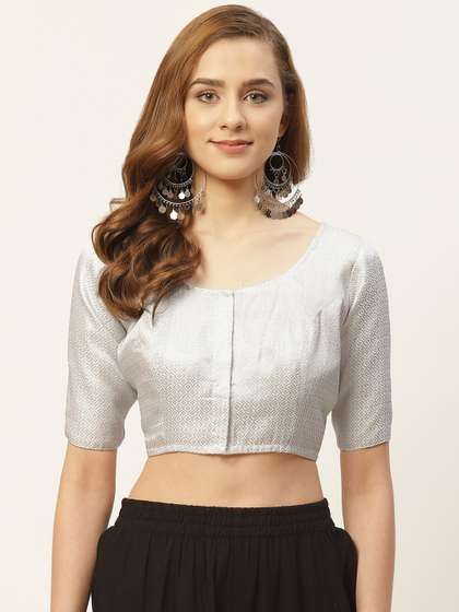 Studio Shringaar Brocade Woven Saree Blouse