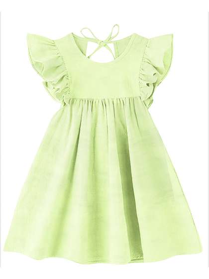 THE BABY ATELIER Girls
                    Green Organic Cotton Nightdress