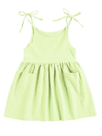 THE BABY ATELIER Girls
                    Green Organic Cotton Nightdress