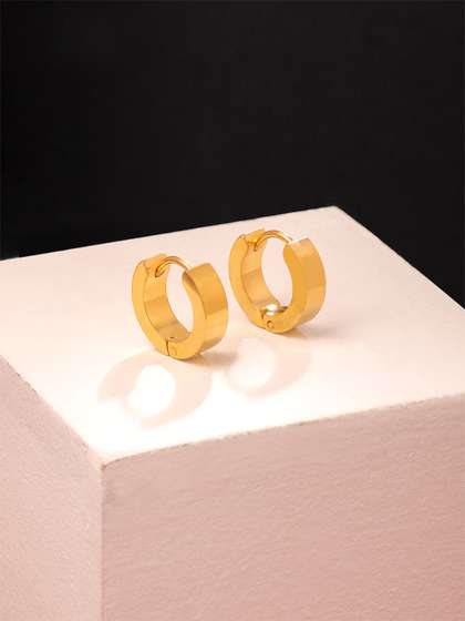 Yellow Chimes
                    Gold-Plated Classic Hoop Earrings