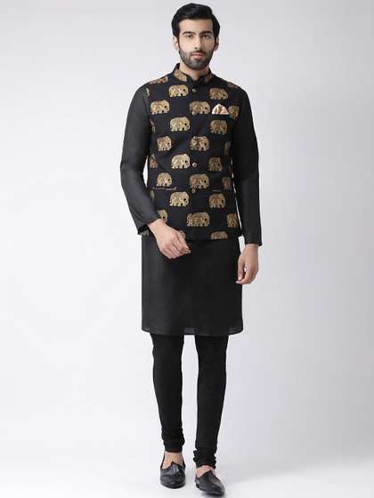 KISAH Men Printed Woven Nehru Jacket