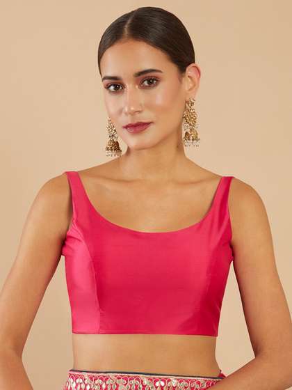 Soch Women Solid Readymade Saree Blouse