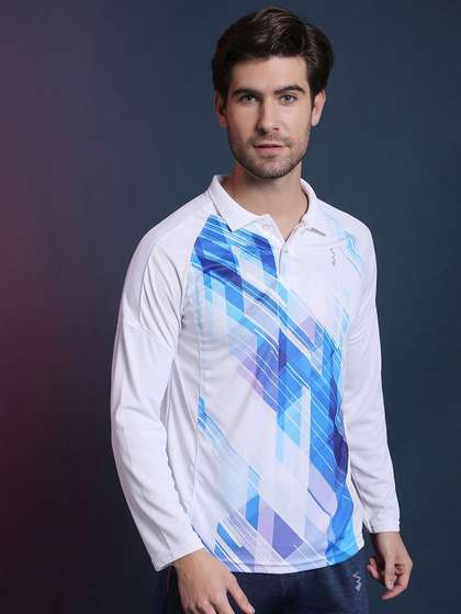 Campus Sutra Men Abstract Polo T-shirt