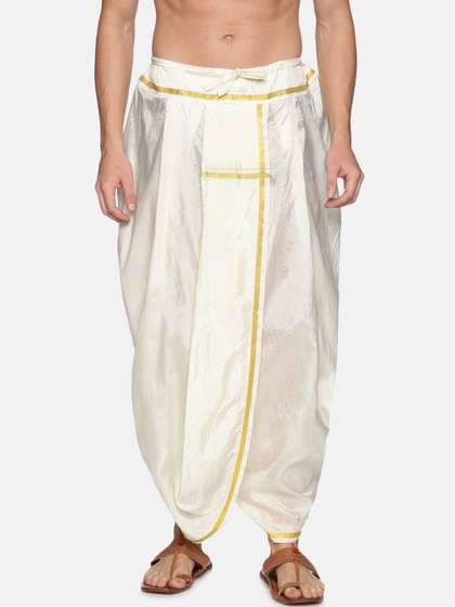 Sethukrishna Men
                          Beige Solid Readymade Dhoti Pant