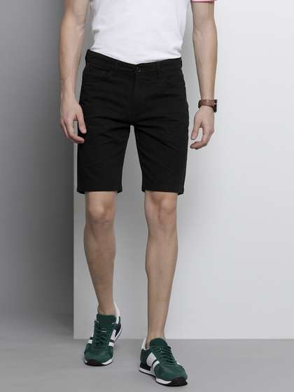 The Indian Garage Co
                        Men Black Slim Fit Chino Shorts
