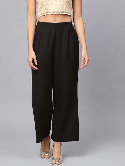 anayna Women Flared Palazzos