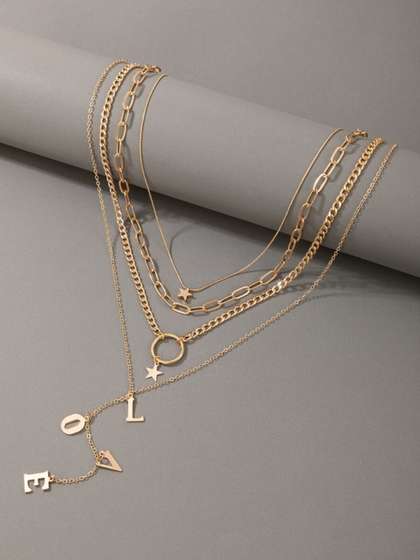 OOMPH Women Multi Layered Necklace