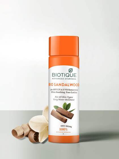 Biotique Bio Sandalwood Ultra Soothing UVA/UVB Sunscreen Lotion SPF 50+ 120 ml