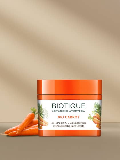 Biotique Bio Carrot 40+ SPF UVA/UVB Sunscreen Ultra Soothing Face Cream 50 g