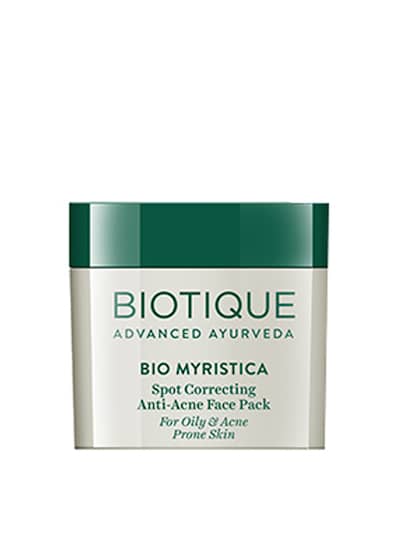 Biotique Bio Myristica Spot Corrector Anti-Acne Sustainable Face Pack 20 g