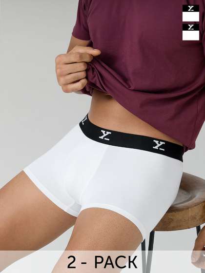 XYXX Men Solid Pack
                        Of 2 ACE IntelliSoft Modal XYTRNK2PCK02