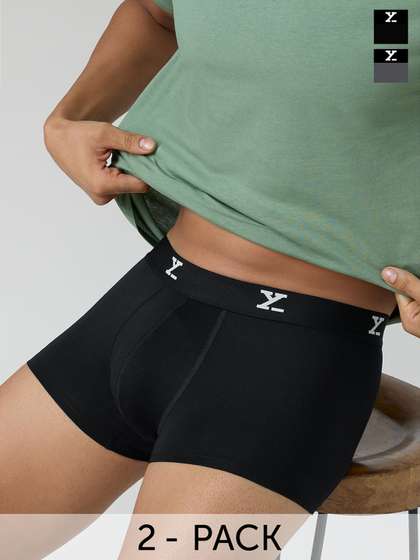 XYXX Men Solid Pack
                        Of 2 ACE IntelliSoft Modal Trunks