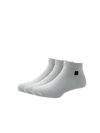 Allen Solly Men Pack Of
                    3 White Solid Ankle-Length Socks