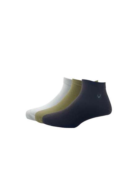Allen Solly Men Pack Of
                    3 Solid Ankle-Length Socks