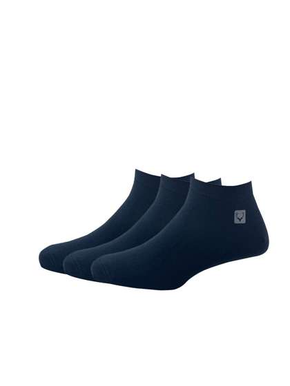Allen Solly Men Pack
                      Of 3 Navy Blue Solid Ankle-Length Socks