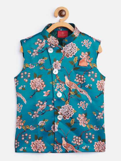 VASTRAMAY Boys Printed Nehru Jacket