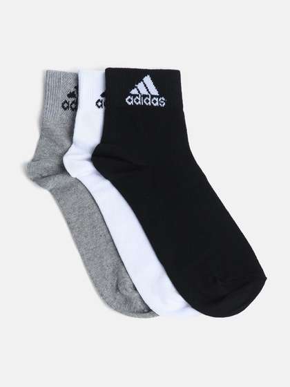 ADIDAS Men Pack Of 3
                        Ankle-Length Socks