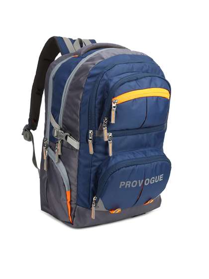 Provogue X fwd
                          Unisex Navy Blue & Grey Colourblocked
                          Backpack with Reflective Strip