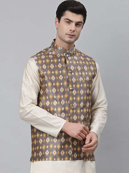 NEUDIS Men Printed Nehru Jacket