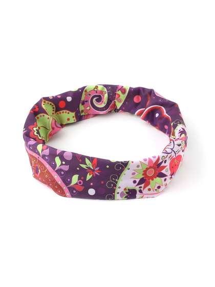 Yellow Chimes Girls Pink
                    & Purple Hairband