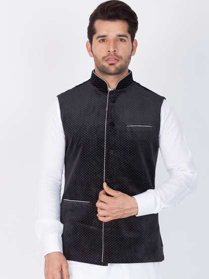 VASTRAMAY Men Printed Nehru Jacket