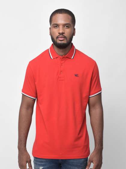 Price History of Amstead Solid Men Polo Neck Red T Shirt from Flipkart 2 44412893