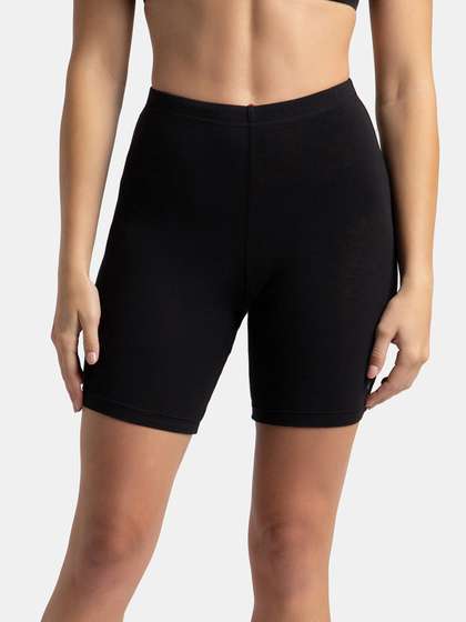 Jockey High Coverage
                        Super Combed Cotton Concealed Waistband Stretch
                        Shorties -1529