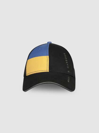 Mast & Harbour
                    Unisex Black Printed Cotton Baseball Cap