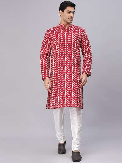 NEUDIS Dupion Silk Chikankari Kurta